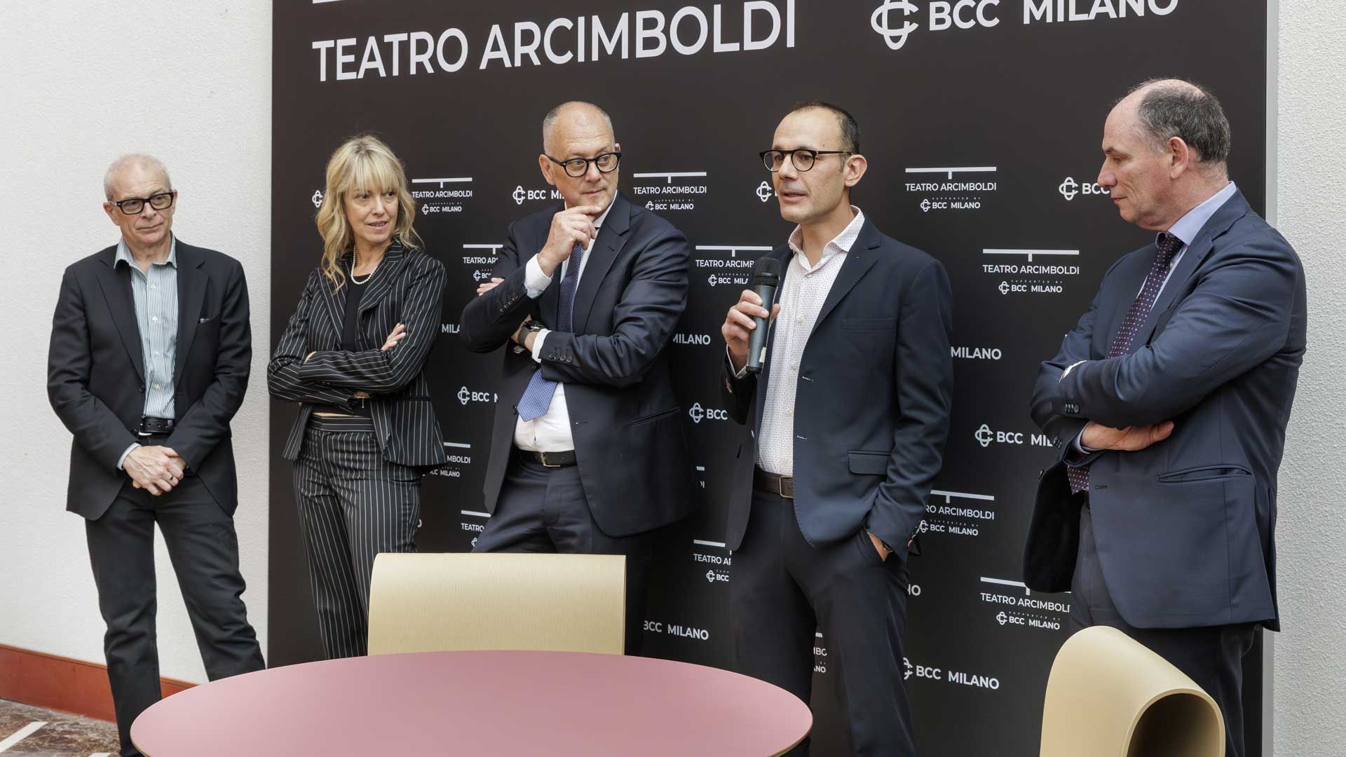 Da sinistra a destra, Gianmario Longoni, Marzia Ginocchio, Luca Bonomi, Alessio Elli e Giorgio Beretta