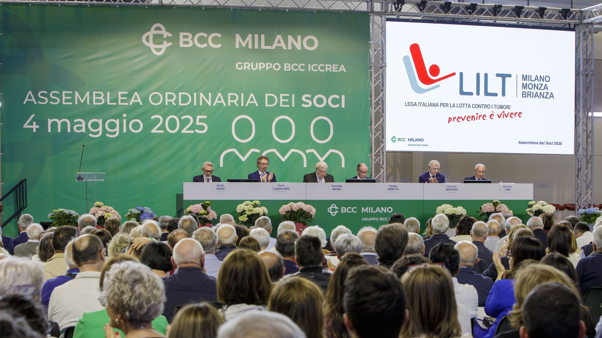 Durante l'assemblea si parla della collaborazione con LILT Milano Monza Brianza